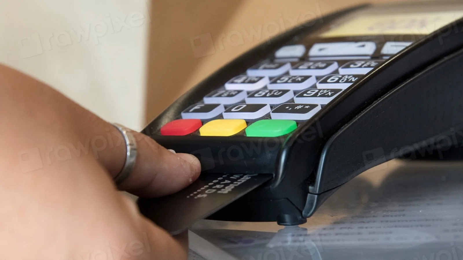 A point-of-sale checkout